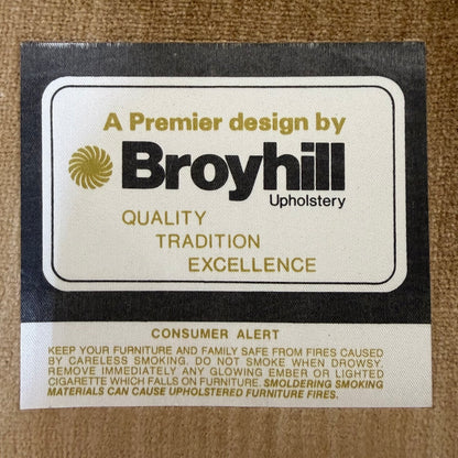 Broyhill tag close-up