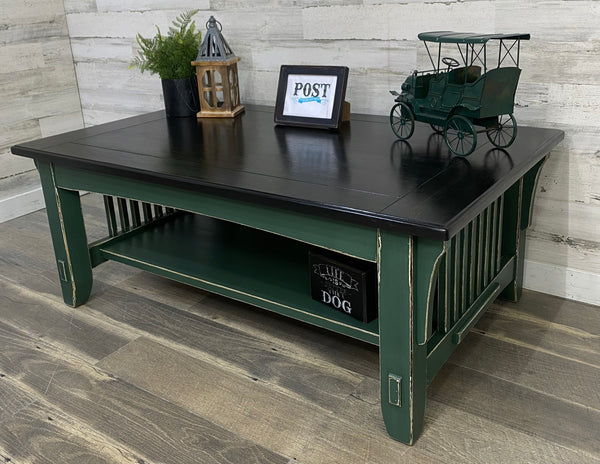 Farmhouse Green Coffee Table