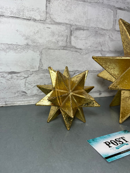 Gold Moravian 3D Star Decoration Set