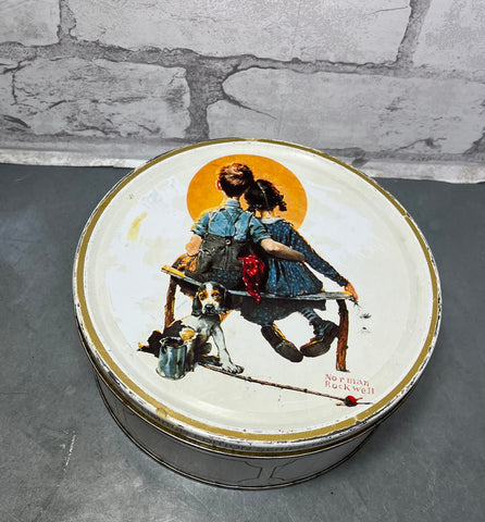 Limited Edition 1986 Norman Rockwell “Puppy Love” Tin