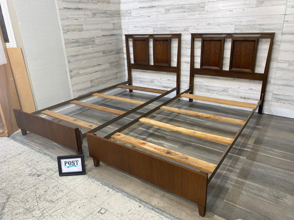 Mid Century Twin Bed Frames Set