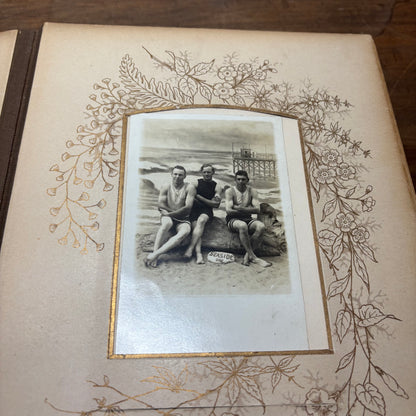 Antique Victorian Celluloid Photo Album