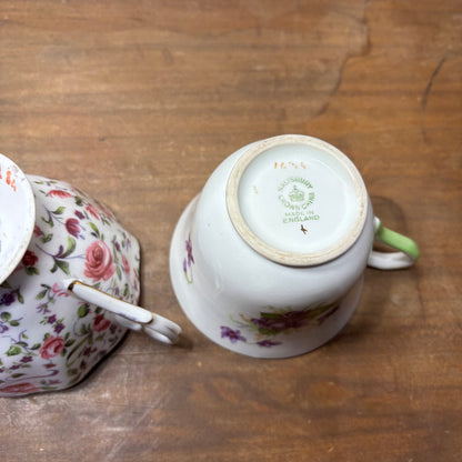 Vintage Porcelain Teacup Set Of 4 #5