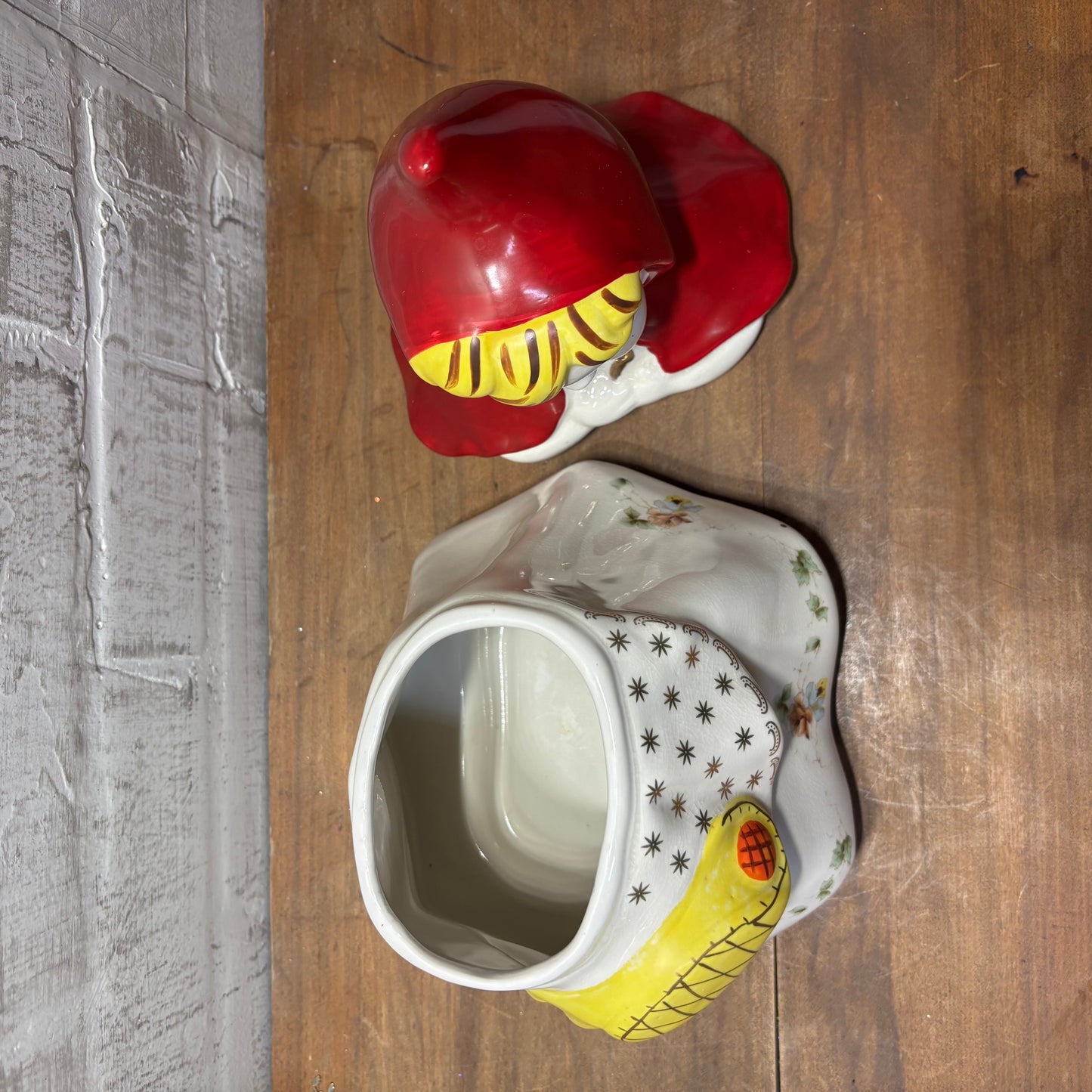 Vintage Victorian Trading Co Little Red Riding Hood Cookie Jar