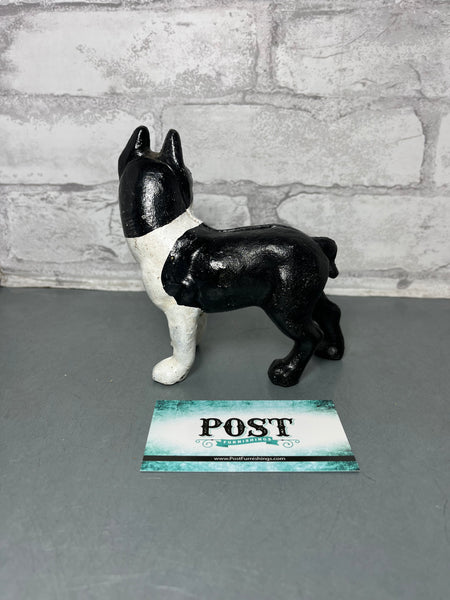 Cast Iron Boston Terrier Dog