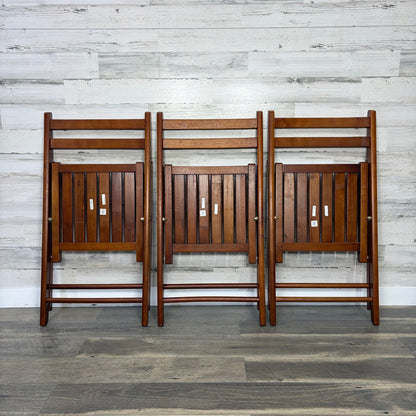 World Market folding chairs folded flat