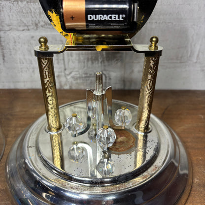 Vintage Elgin Gold Moon Phase Mantle Clock