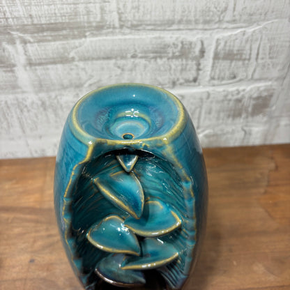 Turquoise Waterfall Incense Burner