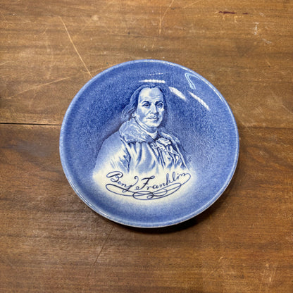 Porcelain Benjamin Franklin Enoch Wedgwood Coaster