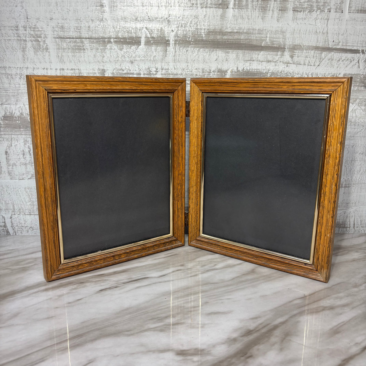 Vintage Oak Double Frame