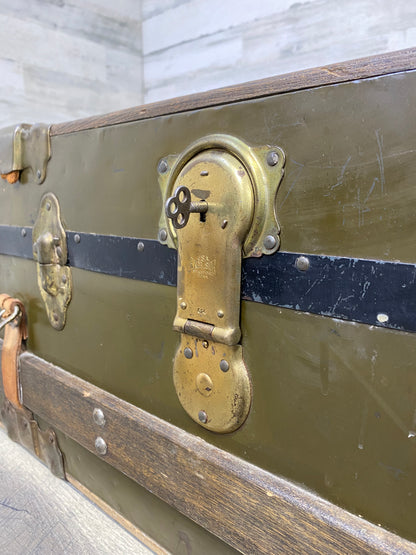 Vintage Travel Steamer Trunk