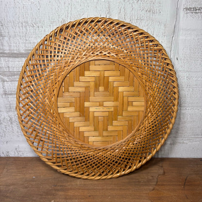 Japanese Woven Round Wall Decor