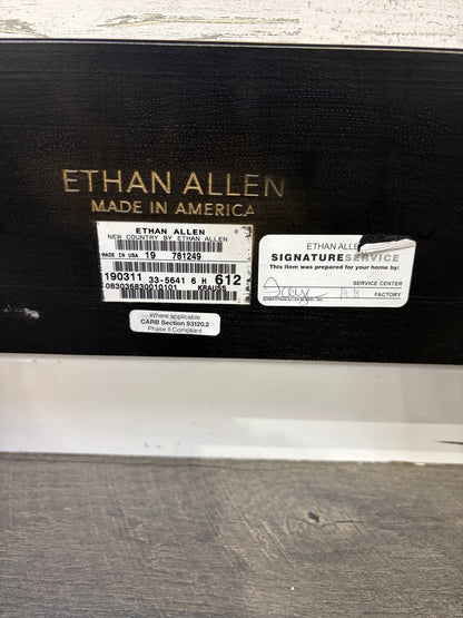 Ethan Allen King Bed Frame - 07 brand plate