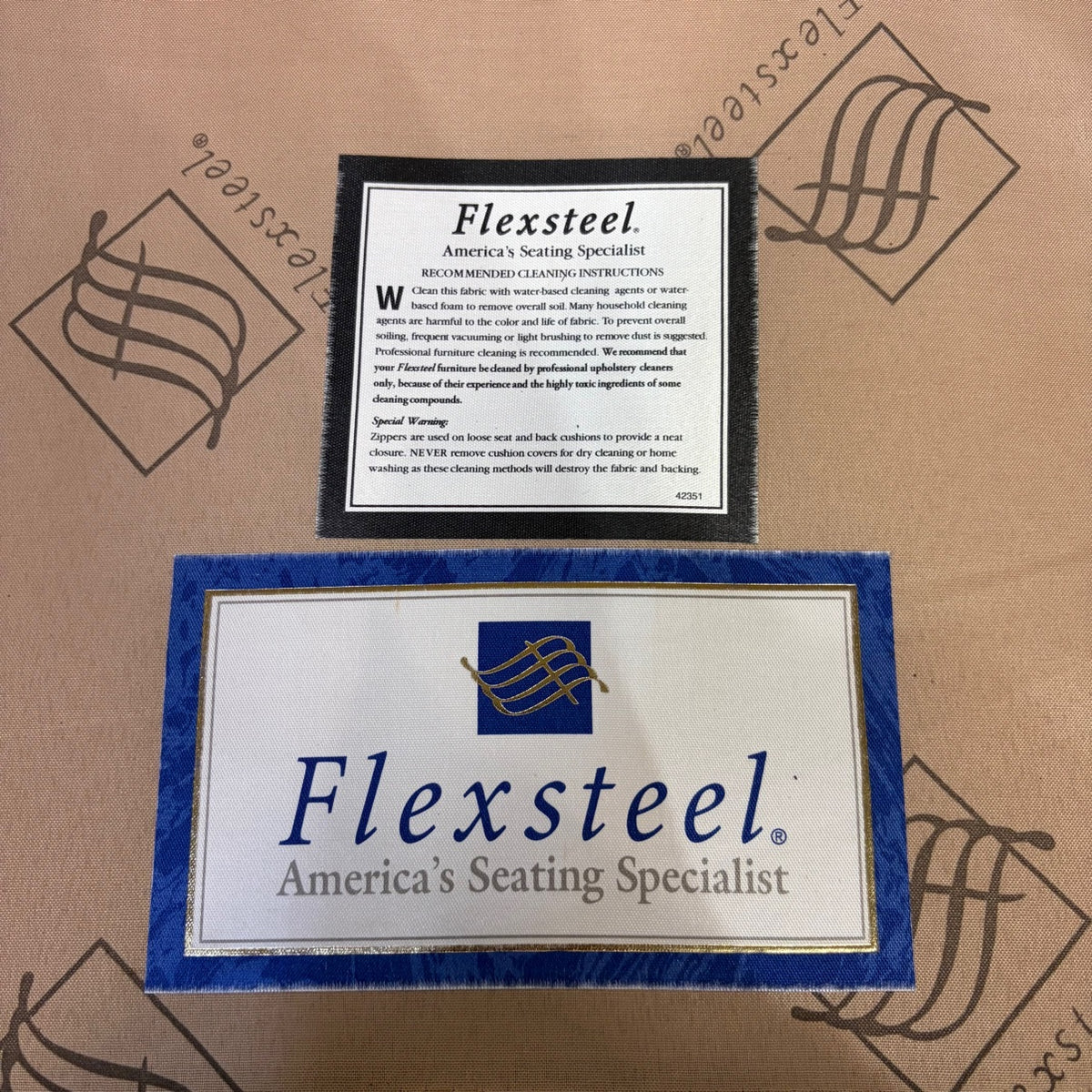 Flexsteel Preston chair and a half with ottoman
