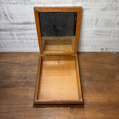 Vintage Wooden Floral Jewelry Box