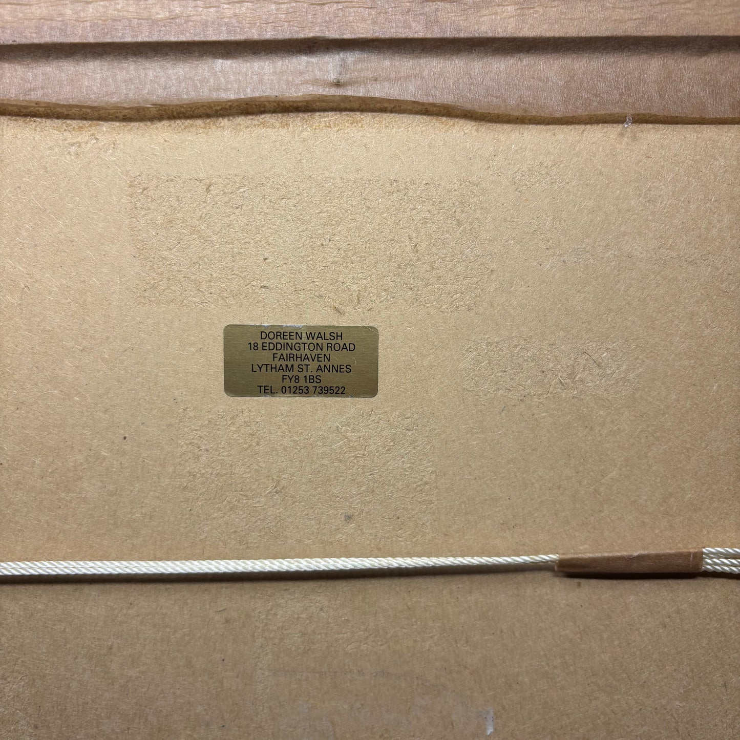 Original Foxglove Water Color Framed Painting