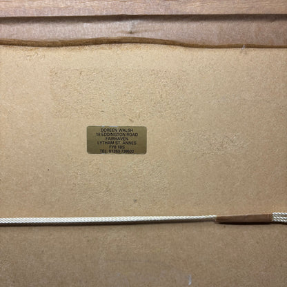 Original Foxglove Water Color Framed Painting