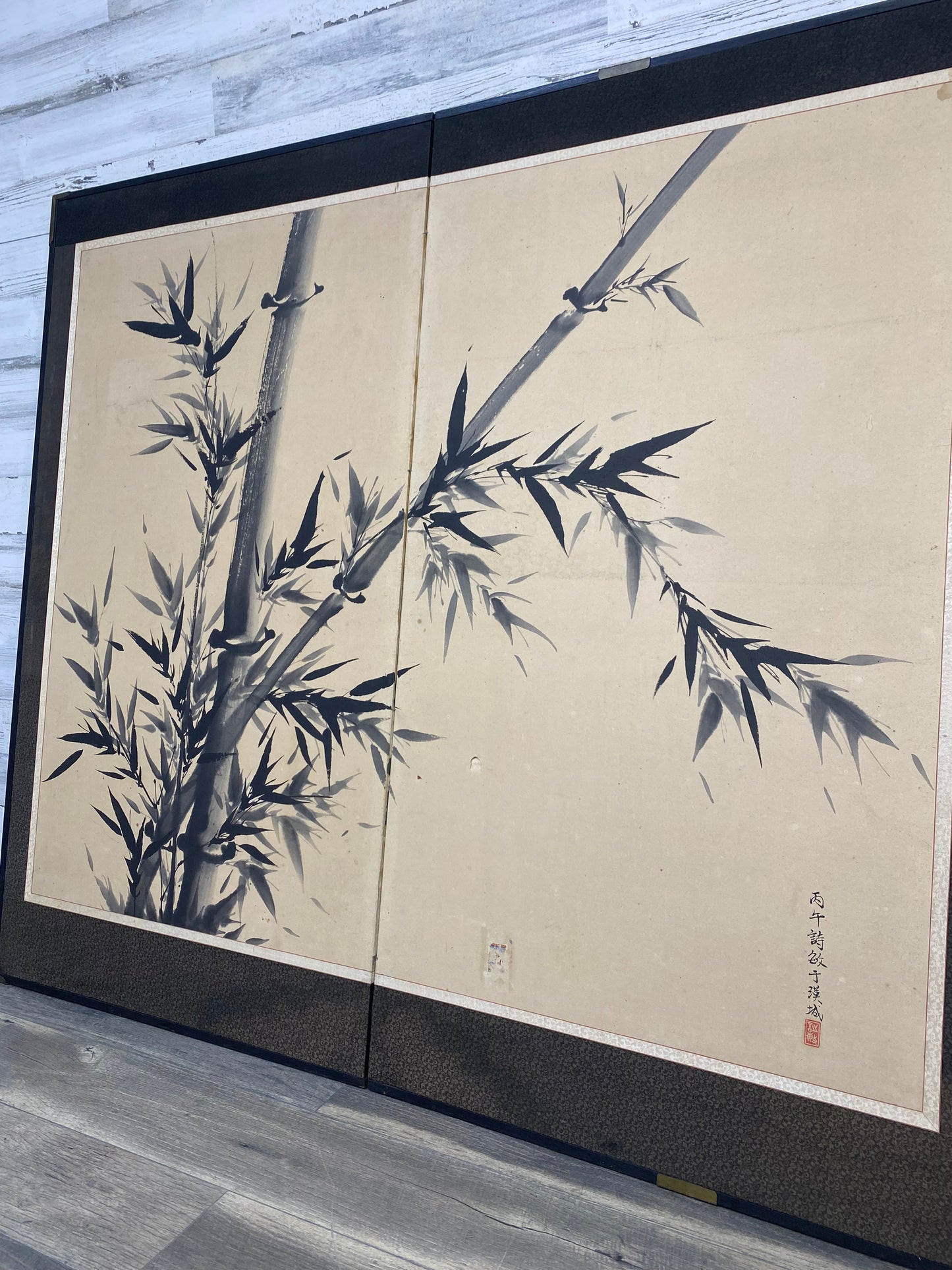 Chinese Bamboo Ink Painting Sumi-E