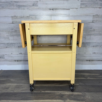 Kitchen island cart on wheels