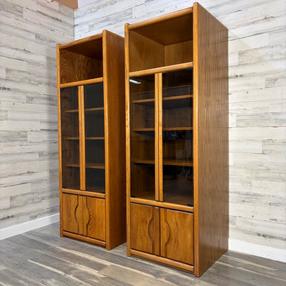 both cabinets, angled view
