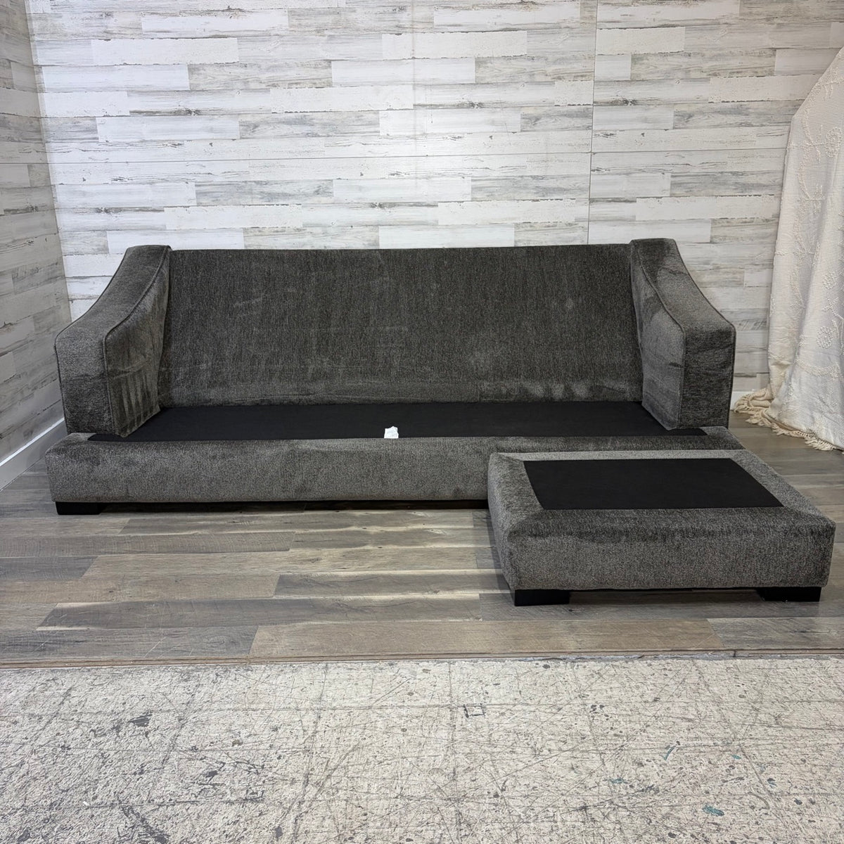 Stanton reversible sectional couch with chaise ottoman