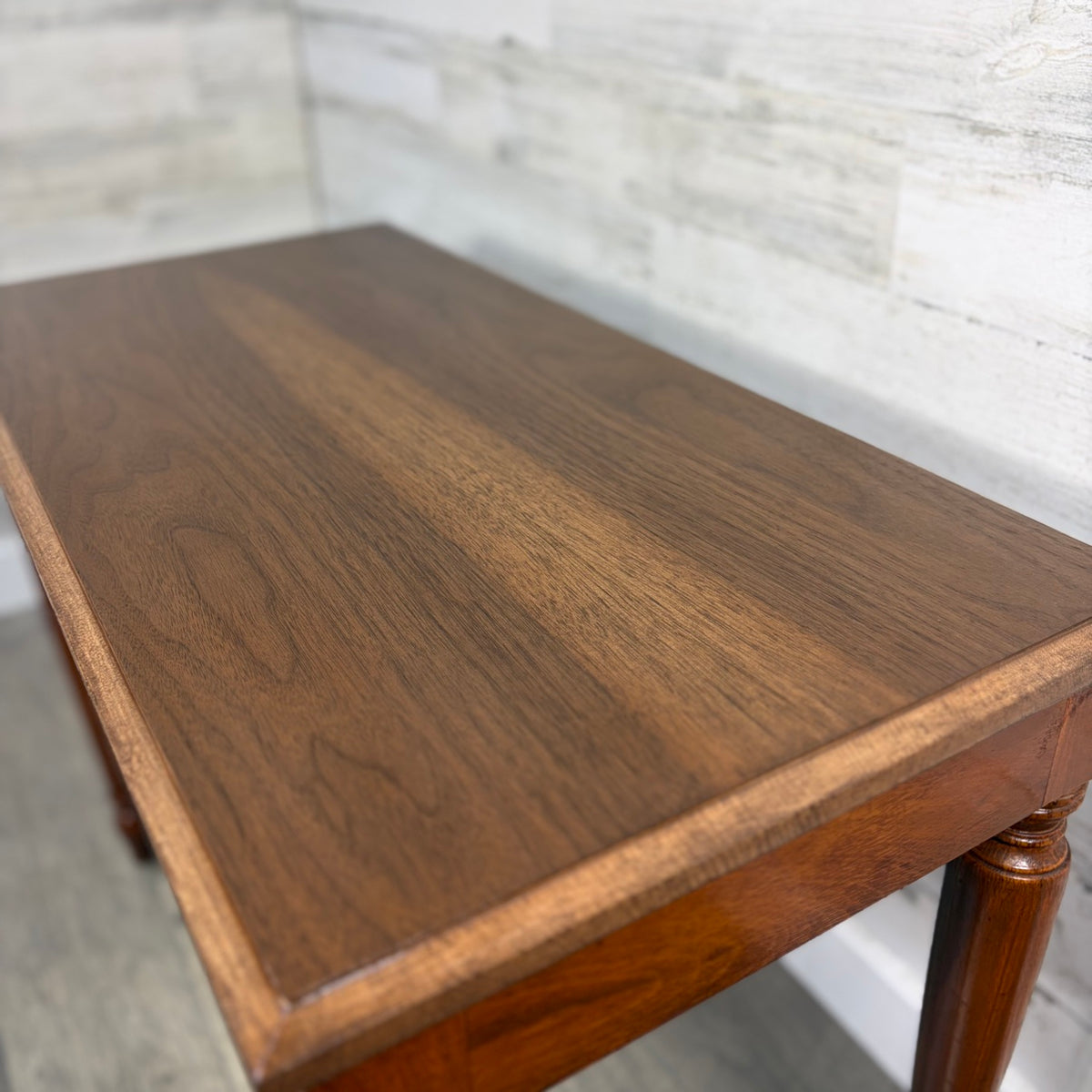 Piano bench top angled view