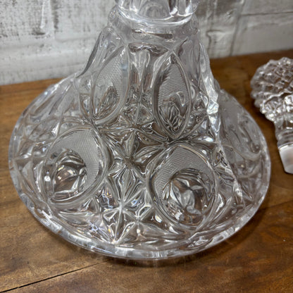 Vintage Ships Captain Carafe Crystal Decanter