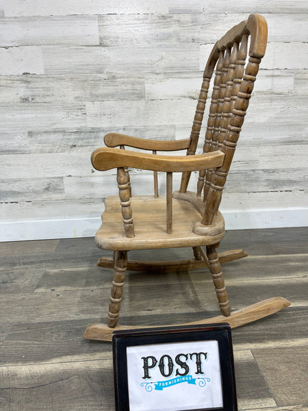 Wooden Kids Rocking Chair Antique