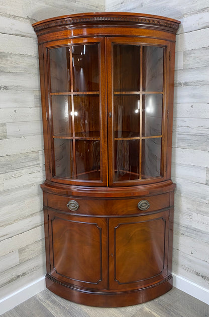 Antique Drexel Corner Cabinet On Wheels