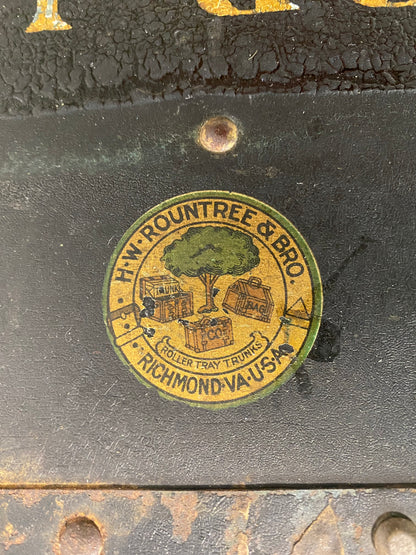 Antique Steamer Trunk Dresser HW Mountree