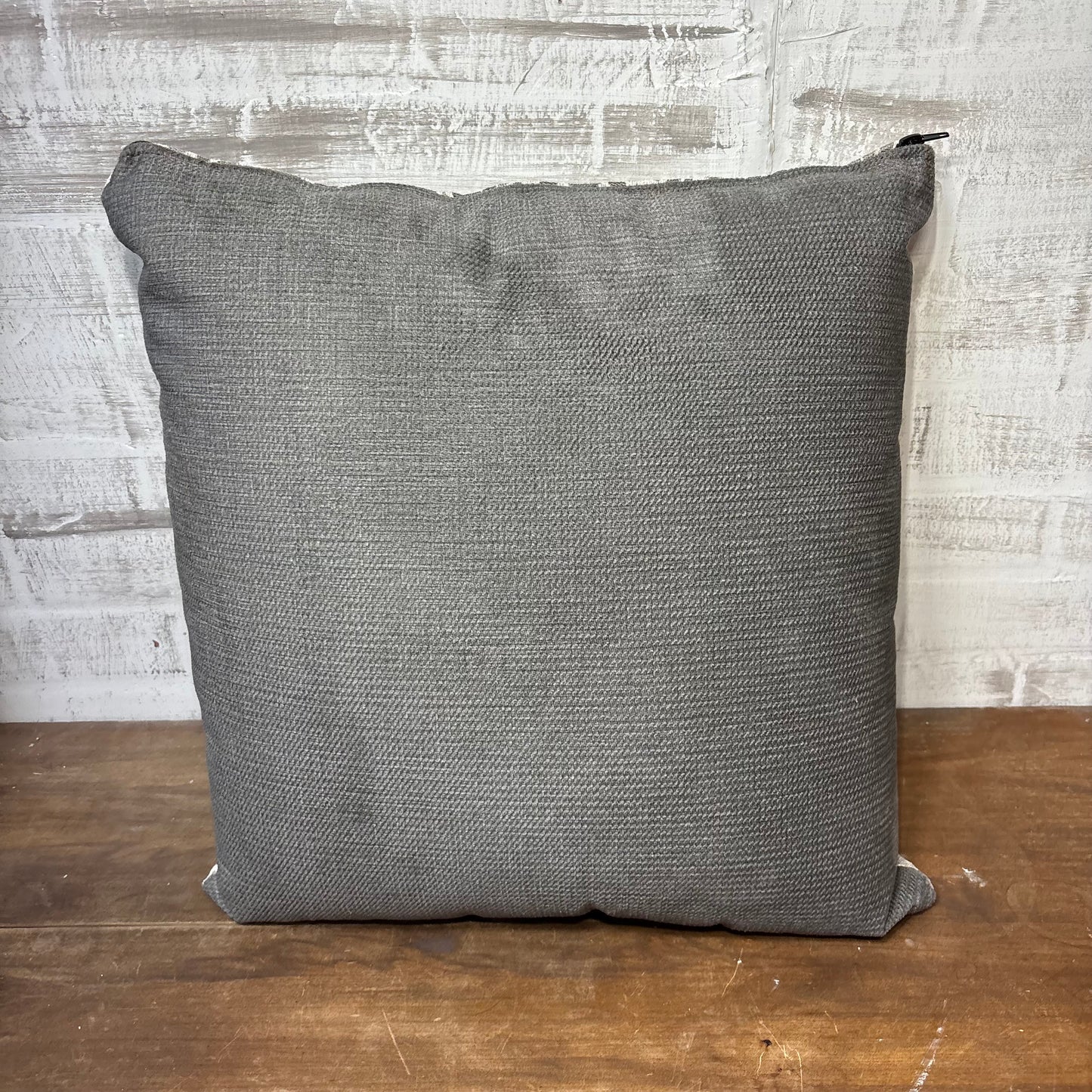 Pinwheel Design Two Tone Gray Pillow
