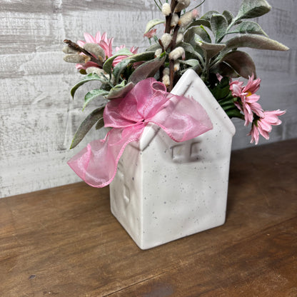 Ceramic White House Vase