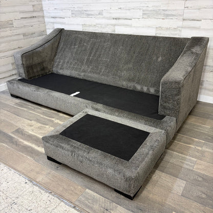 Stanton reversible sectional couch with chaise ottoman