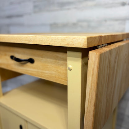 Kitchen island cart on wheels