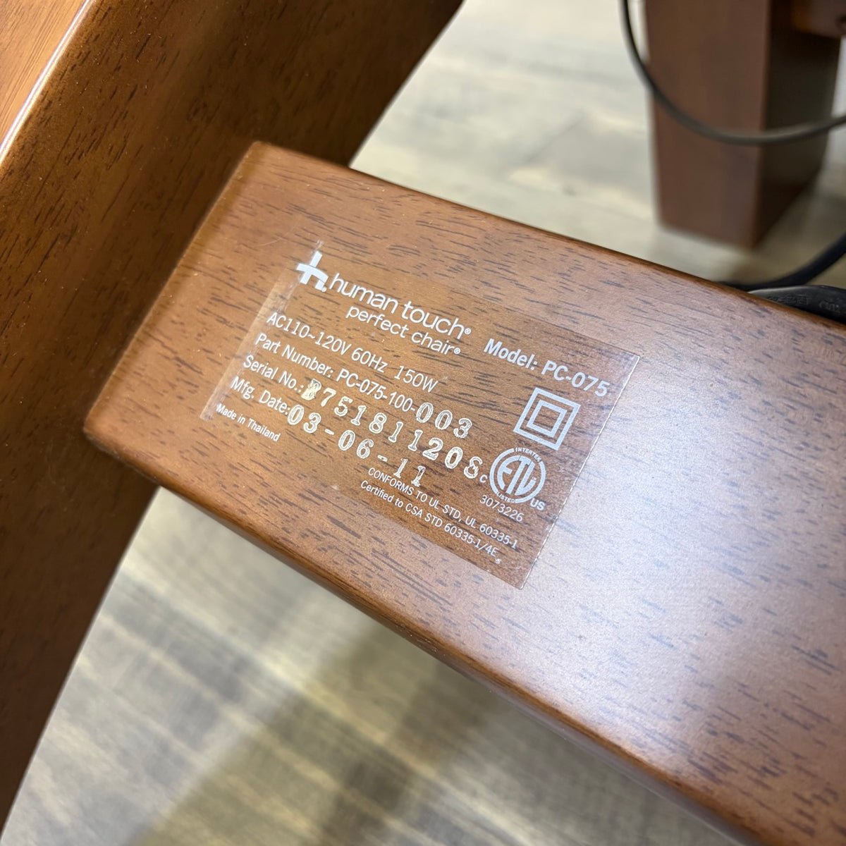 Human Touch Perfect Chair Power Recliner
