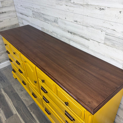 Bassett Furniture Industries medallion inside drawer