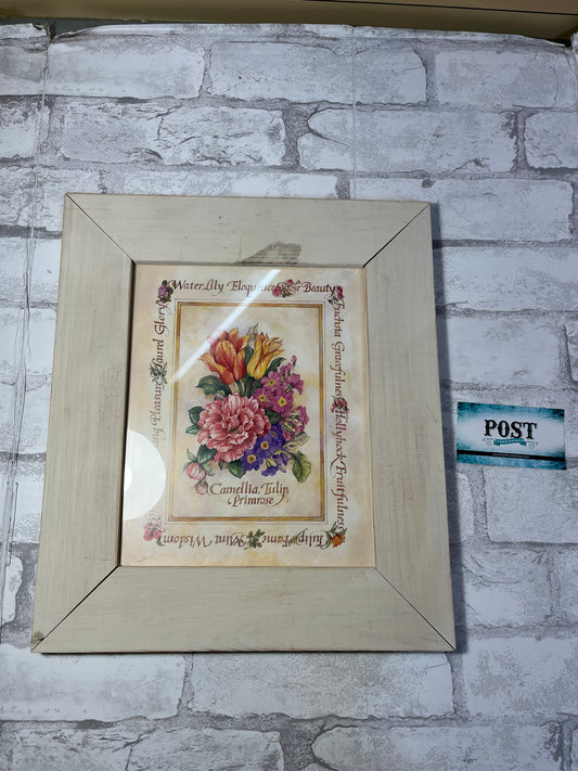 “Camellia, Tulip, Primrose” Floral Wall Decor