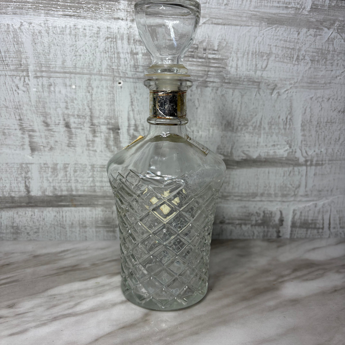 Vintage Beccaro Glass Decanter W/ Stopper