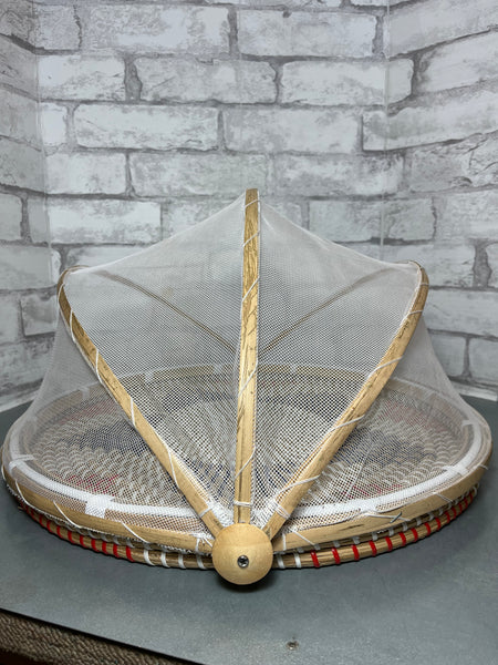 Woven Food Tent Basket Tray