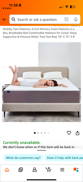 Twin Memory Foam Mattress