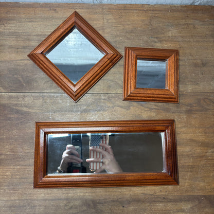 Set Of Three Home Interiors Small Mirror Set