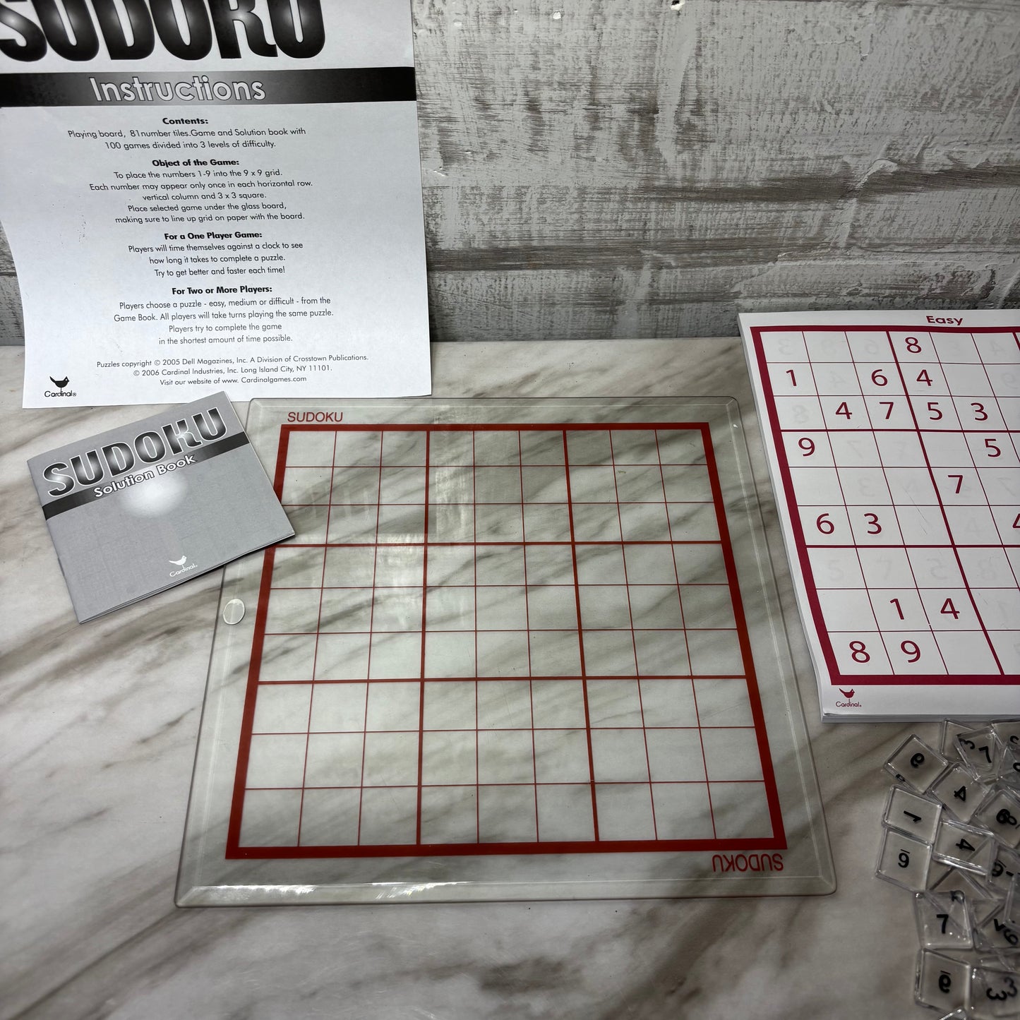 Sudoku Game W/ Glass Board