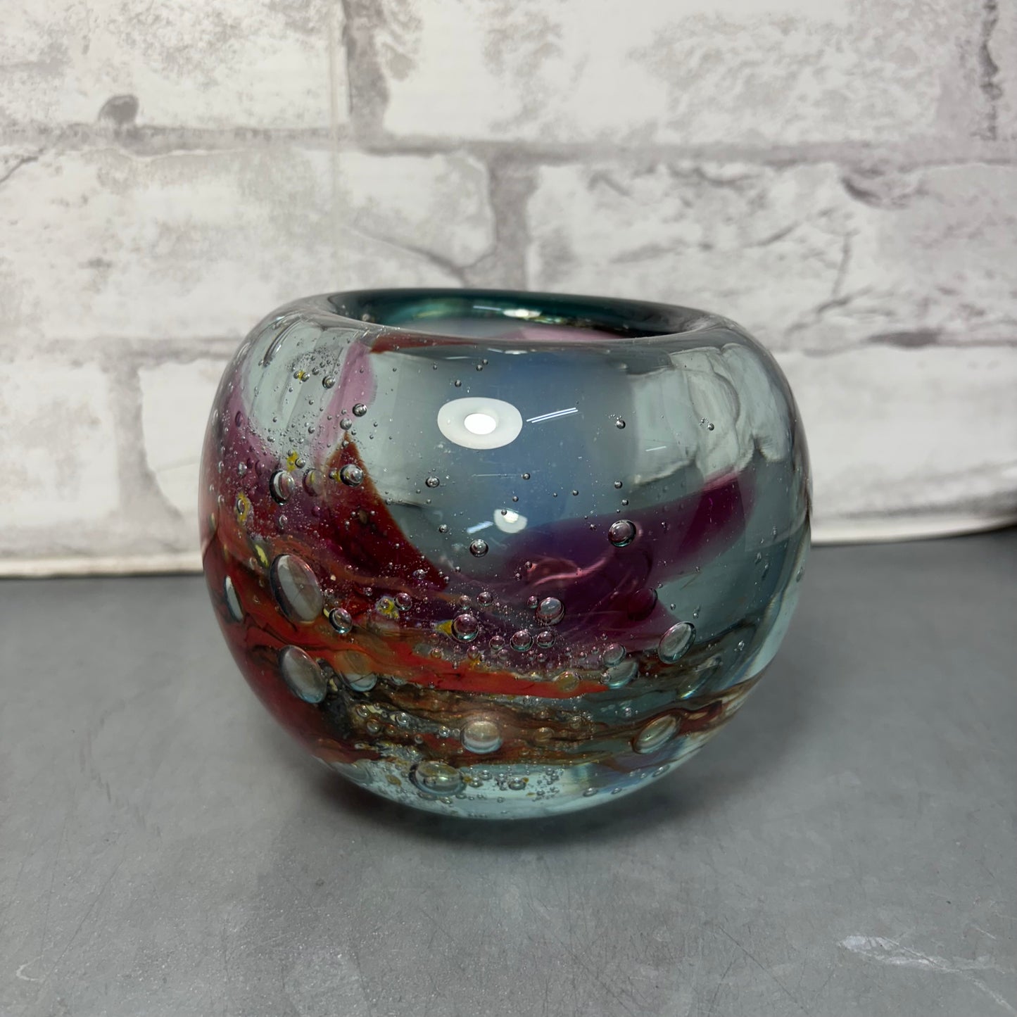 Blown Art Glass Bud Vase