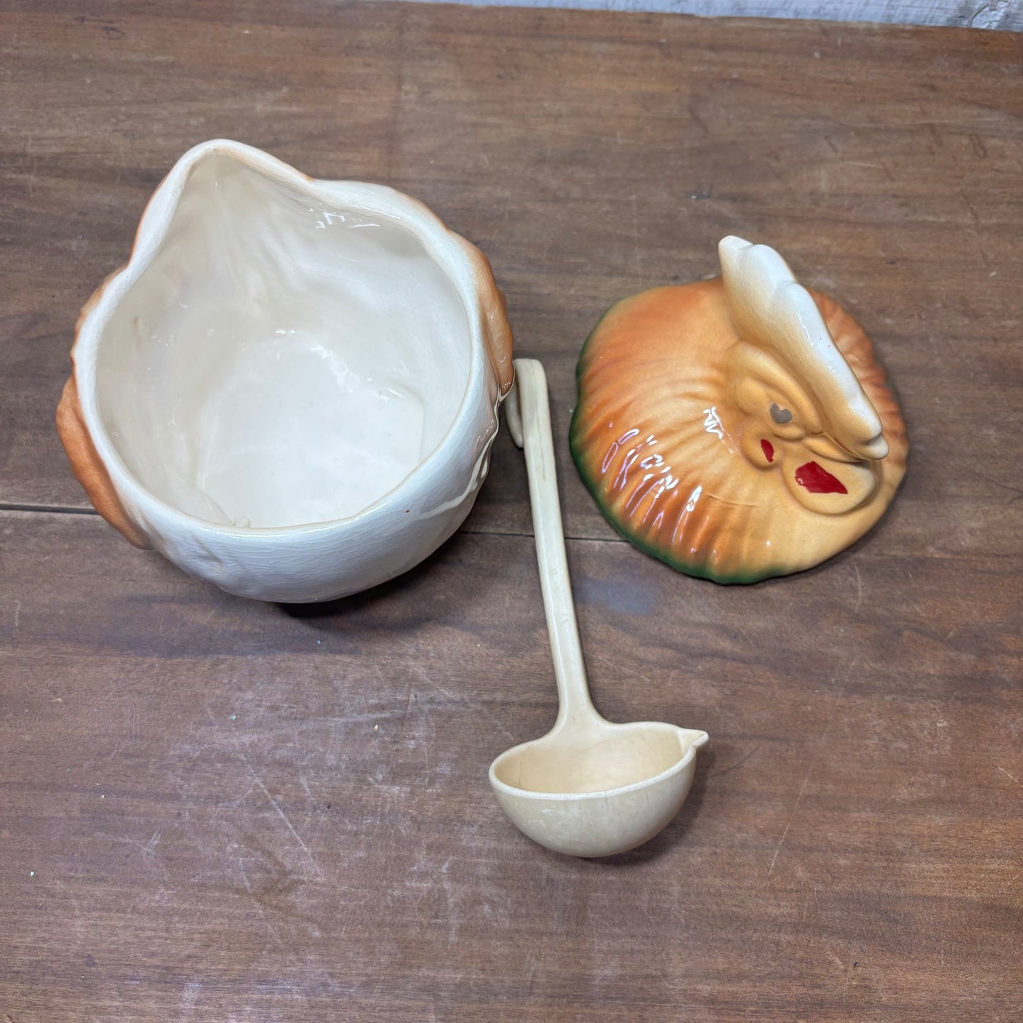 Vintage Rooster Ceramic Sugar Canister