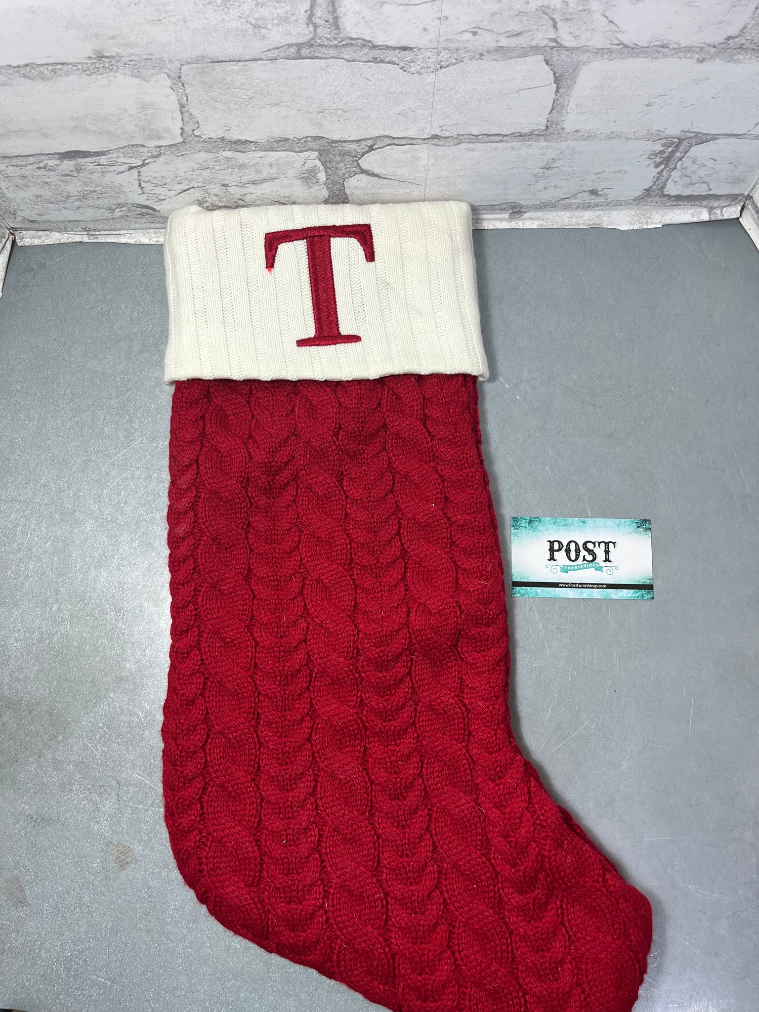 “T” Christmas Stocking