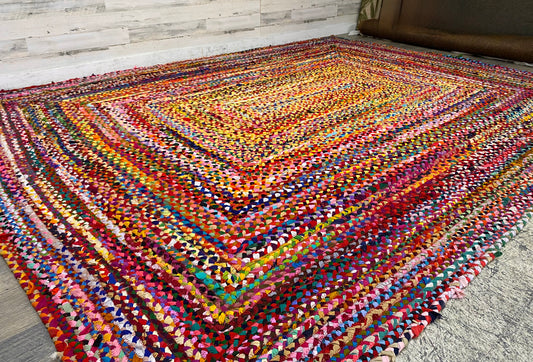 Rajrang Chindi Rag Rug 8x10