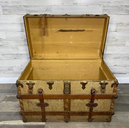 Antique Wood Steamer Trunk