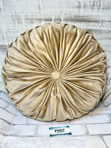 Pleated Round Throw Pillow