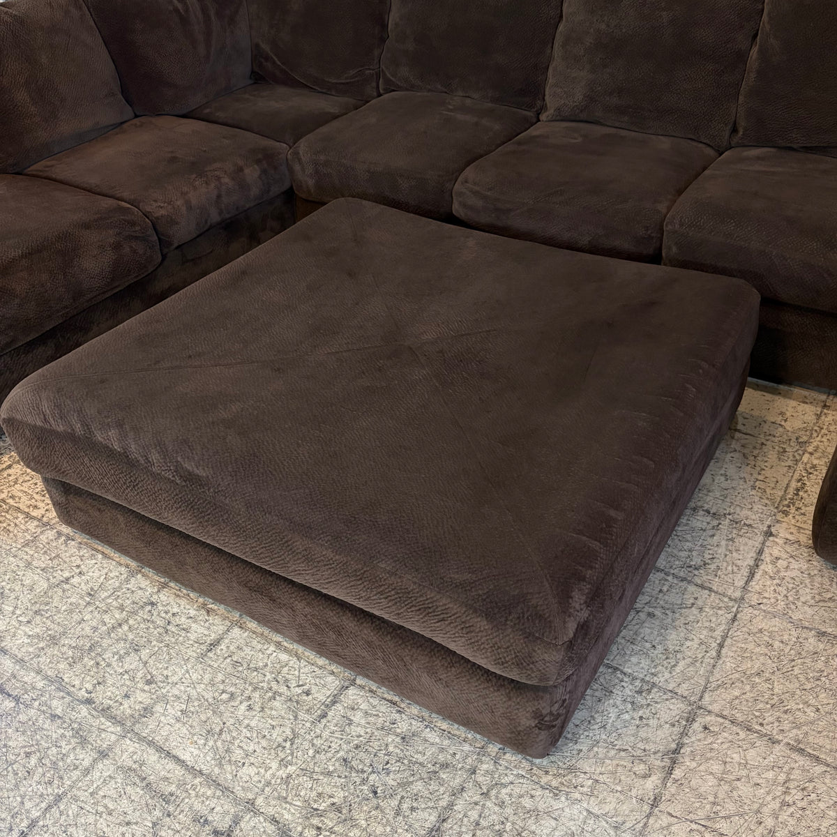 4pc Brown Sectional Couch