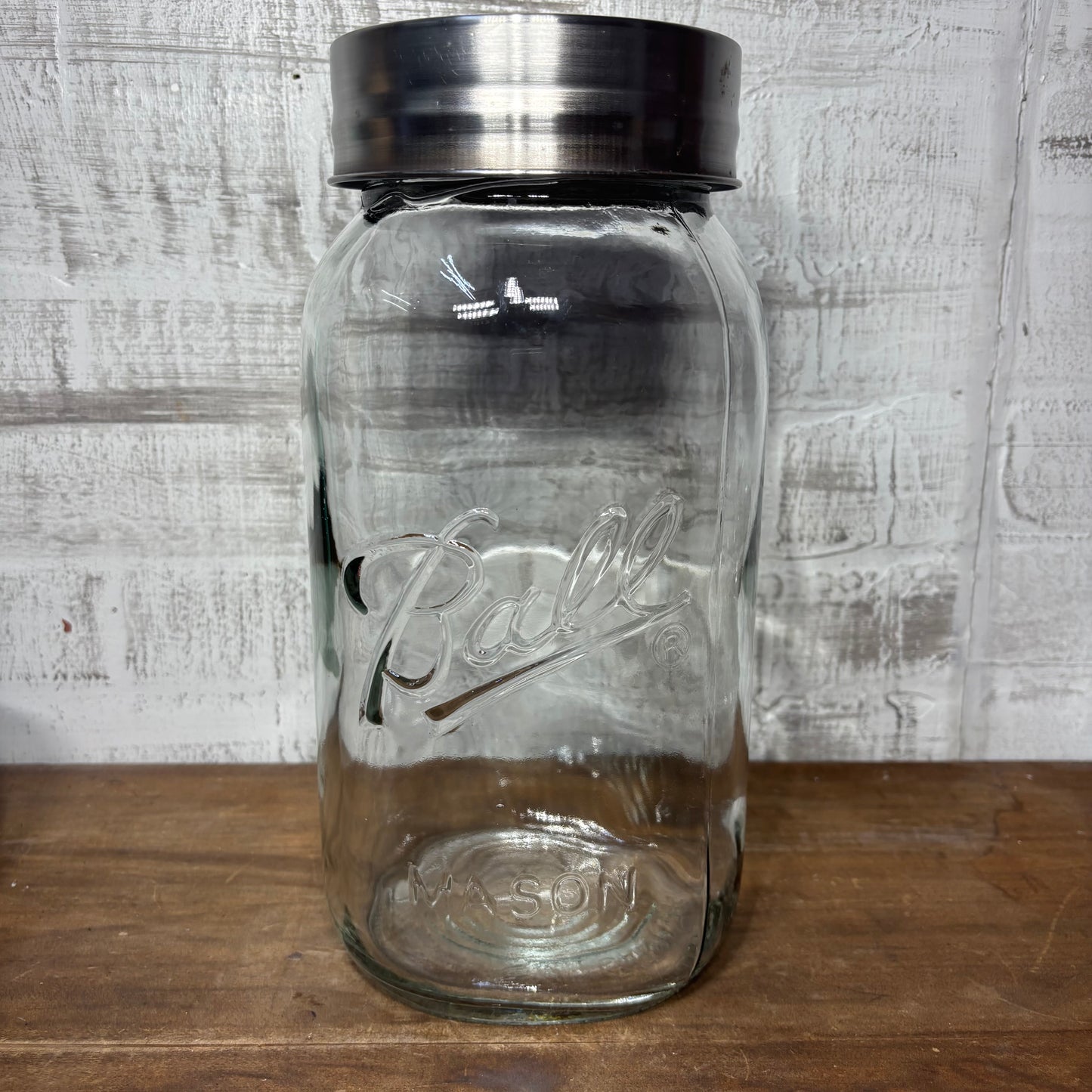 Large Wide Mouth Ball Glass Mason Jar